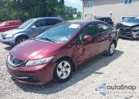 2013 Honda Civic Lx from USA, damaged, VIN 2HGFB2F52DH584049